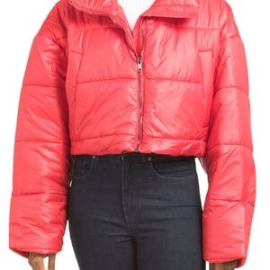 NWT DE BASE Montana Crop Puffer Coat